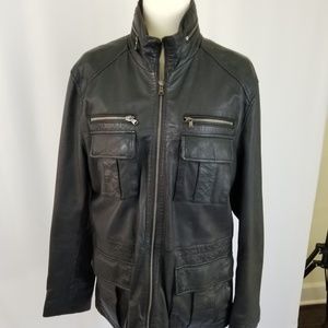 Michael Kors Men's Leather Jacket in M